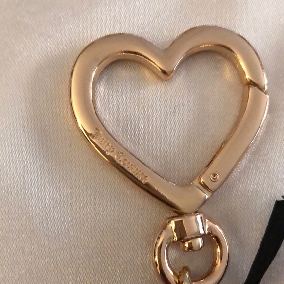 Juicy Couture Fresh Mint Faux Leather Heartless Card Case Key Fob NWT - Picture 9 of 15
